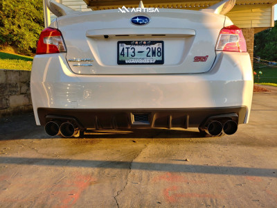 1 2020 Wrx Sti Subaru Base Fortune Auto Coilovers Artisa Artformed Titan Brushed Apollo Silver