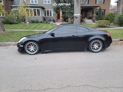 1 2007 G35 Infiniti Base Bc Racing Coilovers Artisa Artformed Elder Brushed Apollo Silver