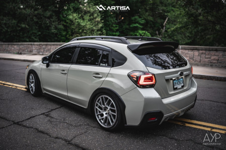 1 2013 Xv Crosstrek Subaru Premium Raceland Coilovers Artisa Artformed Elder Brushed Apollo Silver