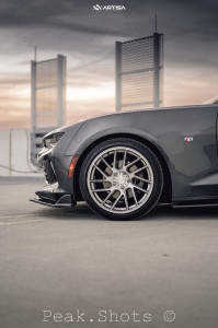 1 2017 Camaro Chevrolet Lt Eibach Lowering Springs Artisa Artformed Elder Brushed Apollo Silver