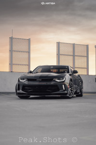 1 2017 Camaro Chevrolet Lt Eibach Lowering Springs Artisa Artformed Elder Brushed Apollo Silver