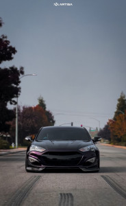 1 2015 Genesis Coupe Hyundai 38 Custom Air Suspension Artisa Artformed Elder Brushed Apollo Silver