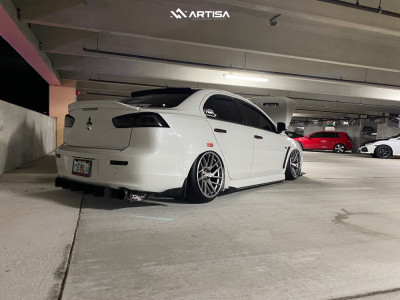 1 2017 Lancer Mitsubishi Es Truhart Air Suspension Artisa Artformed Elder Brushed Apollo Silver