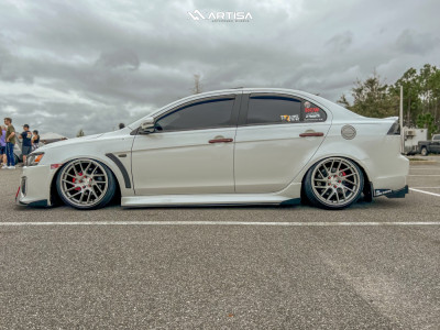 1 2017 Lancer Mitsubishi Es Truhart Air Suspension Artisa Artformed Elder Brushed Apollo Silver