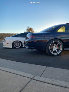 1 1997 240sx Nissan Base Eibach Lowering Springs Artisa Artformed Titan Brushed Apollo Silver