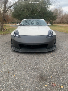 1 2005 350z Nissan Base Eibach Lowering Springs Artisa Artformed Elder Brushed Apollo Silver