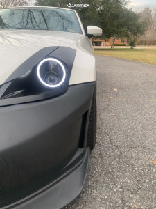 1 2005 350z Nissan Base Eibach Lowering Springs Artisa Artformed Elder Brushed Apollo Silver