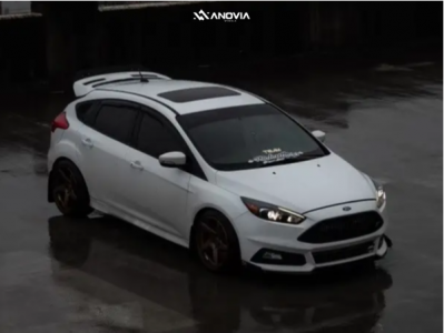 2017 Ford Focus - 18x9.5 38mm - Anovia Kinetic - Coilovers - 235/45R18
