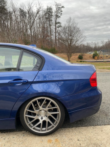 1 2008 328i Bmw Base Riaction Coilovers Artisa Artformed Elder Brushed Apollo Silver