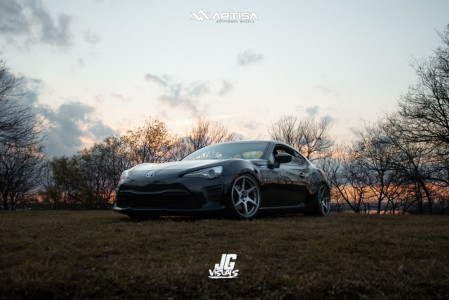 1 2017 86 Toyota Base Tein Coilovers Artisa Artformed Titan Brushed Apollo Silver