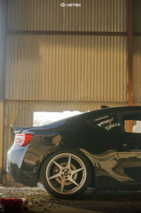 1 2017 86 Toyota Base Tein Coilovers Artisa Artformed Titan Brushed Apollo Silver