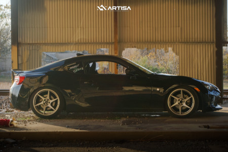 1 2017 86 Toyota Base Tein Coilovers Artisa Artformed Titan Brushed Apollo Silver