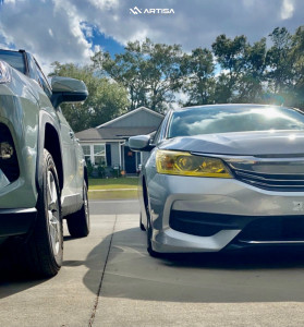2016 Honda Accord - 18x9.5 30mm - Anovia Titan - Air Suspension - 235/35R18