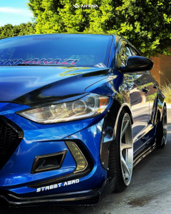 1 2017 Elantra Hyundai Value Edition Rev9 Hyper Street Coilovers Coilovers Artisa Artformed Titan Brushed Apollo Silver