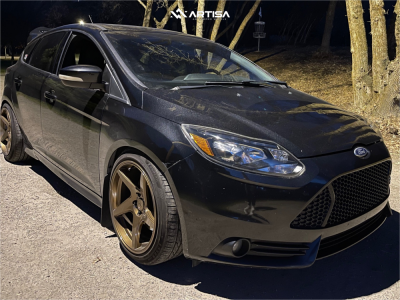2013 Ford Focus - 18x9.5 32mm - Anovia Kinetic - Lowering Springs - 245/40R18