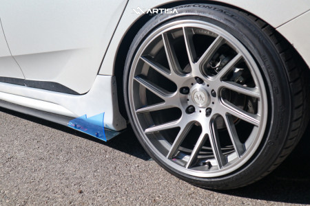 1 2019 Civic Honda Lx D2 Racing Lowering Springs Anovia Elder Brushed Apollo Silver