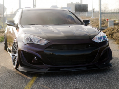 2015 Hyundai Genesis Coupe - 19x9.5 14mm - Anovia Elder - Air Suspension - 225/35R19