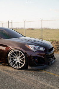 1 2015 Genesis Coupe Hyundai 38 Custom Air Suspension Anovia Elder Brushed Apollo Silver