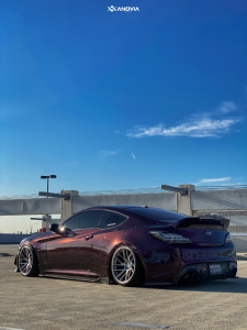 1 2015 Genesis Coupe Hyundai 38 Custom Air Suspension Anovia Elder Brushed Apollo Silver