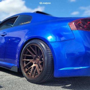 1 2007 G35 Infiniti Base Hr Coilovers Anovia Elder Brushed Apollo Silver