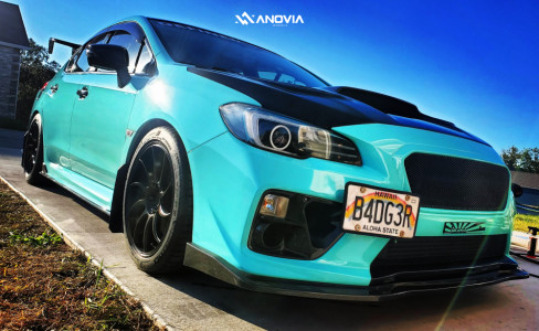 1 2017 Wrx Sti Subaru Limited Bc Racing Coilovers Anovia Night Raven Black