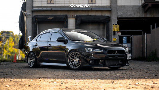 1 2012 Lancer Mitsubishi Evolution Gsr Truhart Coilovers Anovia Elder Brushed Apollo Silver