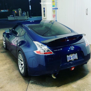 1 2015 370z Nissan Base Tein Coilovers Anovia Artisa Elder Brushed Apollo Silver