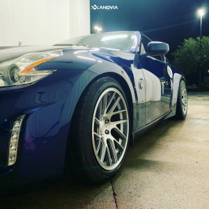 1 2015 370z Nissan Base Tein Coilovers Anovia Artisa Elder Brushed Apollo Silver