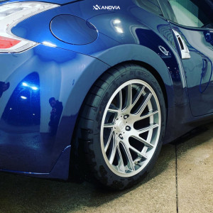 1 2015 370z Nissan Base Tein Coilovers Anovia Artisa Elder Brushed Apollo Silver