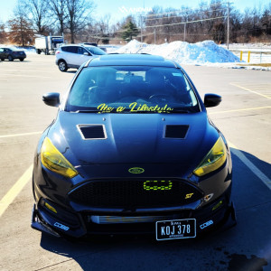 2015 Ford Focus - 18x9.5 38mm - Anovia Kinetic - Coilovers - 215/35R18