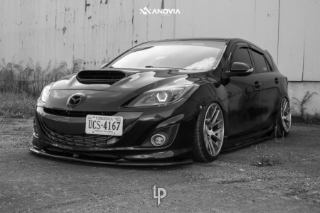 1 2013 3 Mazda Mazdaspeed Airtekk Air Suspension Anovia Elder Brushed Apollo Silver