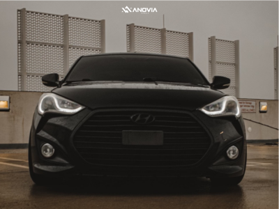 1 2015 Veloster Hyundai Turbo Eibach Lowering Springs Anovia Elder Matte Black