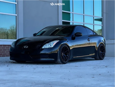 2009 INFINITI G37 - 19x10 12mm - Anovia Elder - Coilovers - 255/35R19