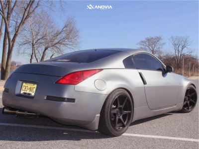 1 2005 350z Nissan Base Raceland Coilovers Anovia Titan Raven Black