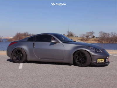 1 2005 350z Nissan Base Raceland Coilovers Anovia Titan Raven Black