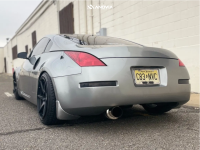 1 2005 350z Nissan Base Raceland Coilovers Anovia Titan Raven Black