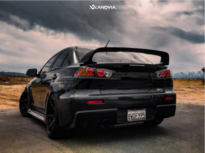 1 2013 Lancer Mitsubishi Evolution Gsr Tein Coilovers Anovia Titan Raven Black