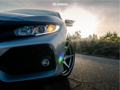 1 2018 Civic Honda Si Stock Stock Anovia Titan Wheel Color