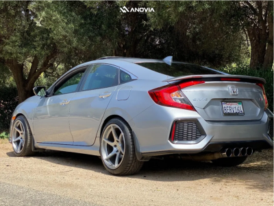 1 2018 Civic Honda Si Stock Stock Anovia Titan Wheel Color