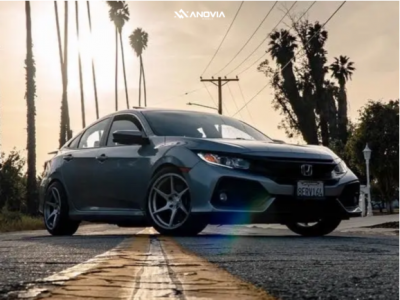 1 2018 Civic Honda Si Stock Stock Anovia Titan Wheel Color