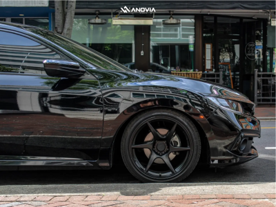 1 2019 Civic Honda Sport D2 Racing Lowering Springs Anovia Titan Raven Black