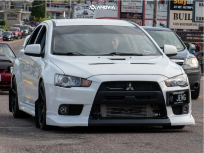 1 2014 Lancer Mitsubishi Evolution Gsr Hr Lowering Springs Anovia Titan Raven Black