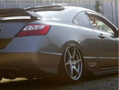 1 2008 Civic Honda Si Airtekk Air Suspension Anovia Titan Brushed Apollo Silver