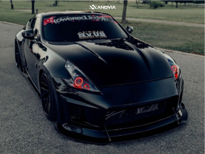 2011 Nissan 370Z Touring Wheel Offset HellaFlush Coilovers