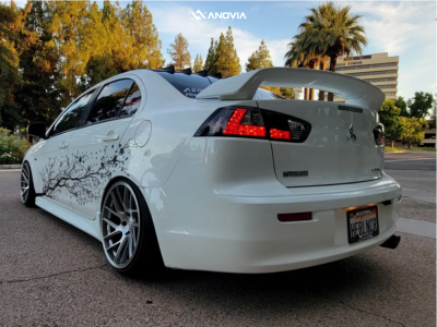 1 2015 Lancer Mitsubishi Es Megan Racing Coilovers Anovia Elder Brushed Apollo Silver