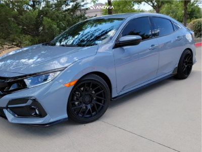 2021 Honda Civic - 18x9.5 35mm - Anovia Elder - Lowering Springs - 235/40R18