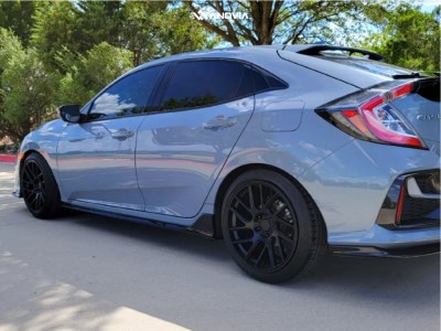 1 2021 Civic Honda Sport Eibach Lowering Springs Anovia Elder Raven Black