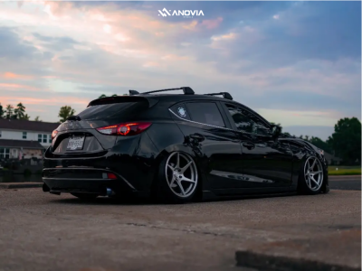 1 2015 3 Mazda S Grand Touring Air Lift Performance Air Suspension Anovia Titan Brushed Apollo Silver