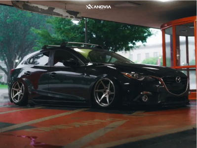 1 2015 3 Mazda S Grand Touring Air Lift Performance Air Suspension Anovia Titan Brushed Apollo Silver