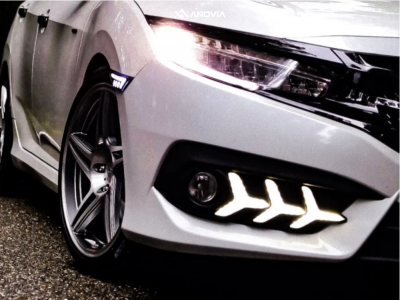 1 2017 Civic Honda Ex Bc Racing Lowering Springs Anovia Carrier Brushed Apollo Silver